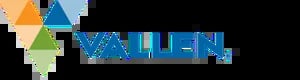 Allen logo with colorful geometric shapes above blue company name text